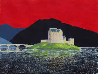 Eilean Donan Red Sky