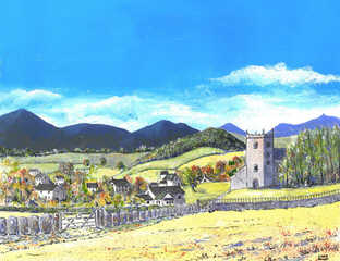 Hawkshead Church and Village