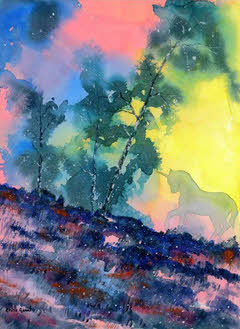 Unicorn in the Forest