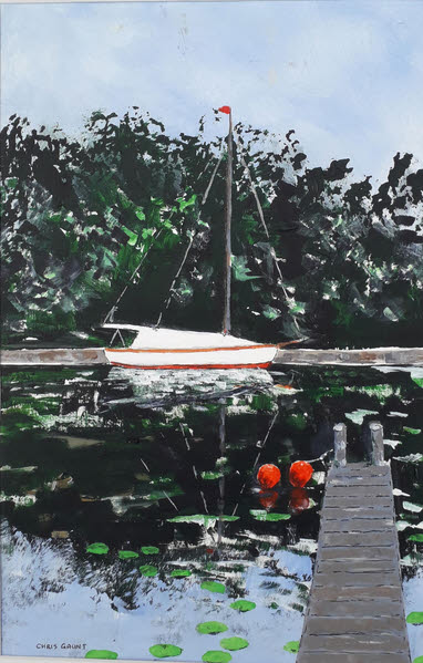 Jetty at Barton Turk, Barton Broad, Norfolk 